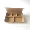 Multi-compartment kraft paper box